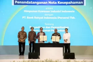 BRI Gandeng HKI Dorong Pertumbuhan Sektor Bisnis dan juga Optimalisasi Kawasan Industri
