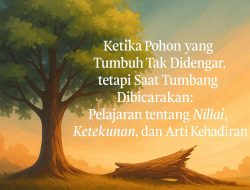 Ketika Pohon Tumbuh, Tak Terdengar, Tapi Saat Tumbang Dibicarakan: Pelajaran Nilai, Ketekunan, dan Kehadiran