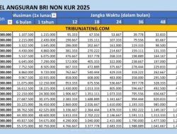 Tabel Angsuran KUR BRI 2026: Mulai Rp1 Juta hingga Rp500 Juta, Syarat & Cara Pengajuan