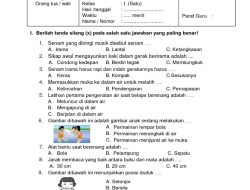 Senam Irama: 50 Contoh Soal PAT PJOK Kelas 1 SD Semester 2