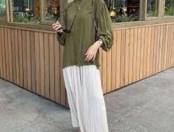 10 gaya hijab warna hijau army sederhana dan anggun