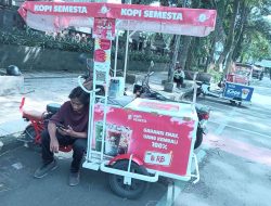 Burung Starling di Trotoar Kota Malang
