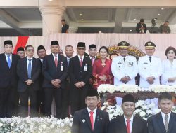 Rektor Unsrat Hadiri Perayaan 80 Tahun Merah Putih di Lapangan KONI Manado