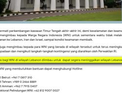 Daftar Hotline Darurat RI untuk WNI di Timur Tengah