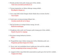 Ringkasan Materi dan Soal HOTS Gerak Dasar Renang PJOK Kelas 6 SD