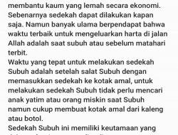 Benarkah Sedekah Subuh Ramadan Memiliki Keutamaan Khusus? Ini Penjelasan Ustaz Faishal Abdan
