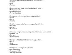 60 Soal PTS PJOK Kelas 2 Semester 2 + Kunci Jawaban, Kurikulum Merdeka 2026