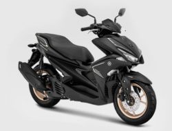 Yamaha Aerox Alpha Matte Purple Black 155 cc dengan ABS dan Shock Tabung