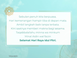 65 ucapan lebaran ketupat 2026 untuk sahabat dan keluarga