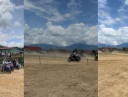 Ibu-ibu Ngebut di Kaki Gunung Masurai, Balapan Motor Matic Seru