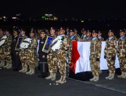Pengembalian 3 Jenazah Prajurit TNI yang Gugur di Lebanon