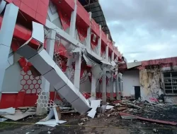 Gubernur: Dua Gempa, Dua Gedung KONI Manado Roboh