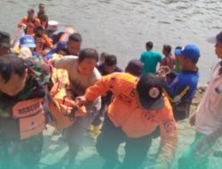 Pencarian 3,5 Jam di Bengawan Solo, Bocah Tenggelam Belum Ditemukan