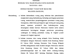 BSM Pro Diciptabintar untuk Perencanaan Tata Ruang Kota Bandung