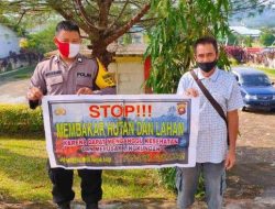 Cegah Karhutla, Polsek Sekayam Verifikasi Langsung ke Lokasi Hotspot